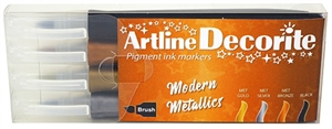 Artline Decorite Pinsel Modern metallic 4er-Set
